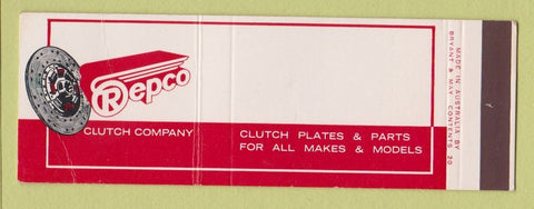 Matchbook Cover - Repco Clutch Australia SAMPLE WEAR