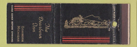 Matchbook Cover - Dearborn Inn Dearborn MI