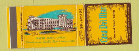 Matchbook Cover - Casa Del Mar Ormond Beach FL