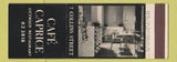 Matchbook Cover - Cafe Caprice Australia SAMPLE