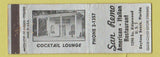 Matchbook Cover - San Remo American Italian Restaurant Daytona Beach FL