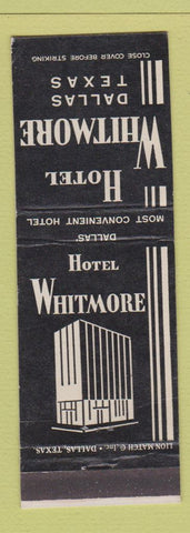 Matchbook Cover - Hotel Whitmore Dallas TX