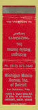 Matchbook Cover - Michigan Mobile Homes Detroit MI WEAR
