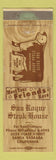 Matchbook Cover - San Roque Steak House Santa Barbara CA