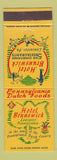 Matchbook Cover - Hotel Brunswick Lancaster PA