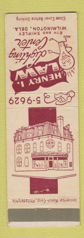 Matchbook Cover - Henry I Law Lighting Center Wilmington DE