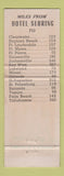 Matchbook Cover - Hotel Sebring FL