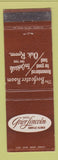 Matchbook Cover - Hotel Grier Lincoln Danville IL
