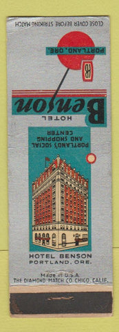 Matchbook Cover - Hotel Benson Portland OR