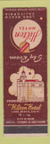 Matchbook Cover - Hilton Hotel Long Beach CA Sky Room