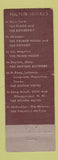 Matchbook Cover - Hilton Hotel Long Beach CA Sky Room