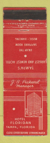 Matchbook Cover - Hotel Floridan Tampa FL WEAR