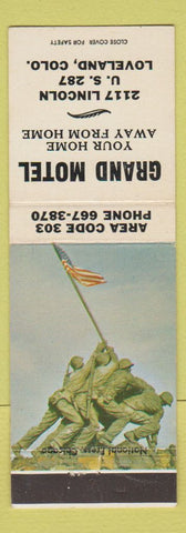 Matchbook Cover - Grand Motel Loveland Colorado