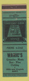 Matchbook Cover - Wanic's Grocery Gary IN