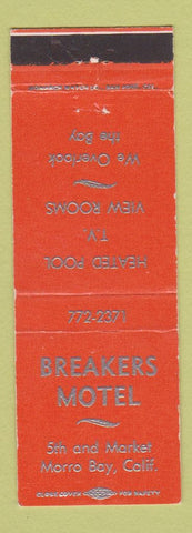 Matchbook Cover - Breakers Motel Morro Bay CA