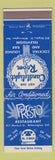 Matchbook Cover - Presto Restaurant Wilmington DE Candlelight Room