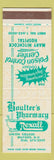 Matchbook Cover - Boulter's Pharmacy Drug Milford NH