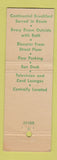 Matchbook Cover - Crillon Hotel Atlantic City NJ Llewellyn