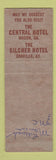 Matchbook Cover - Carolina Hotel Winston Salem NC Falmouth Hotel Portland ME