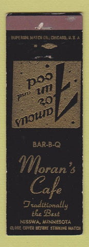Matchbook Cover - Moran's Cafe Nisswa MN