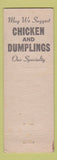 Matchbook Cover - Moran's Cafe Nisswa MN