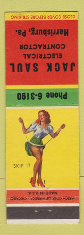Matchbook Cover - Jack Saul Electrical Contractor Harrisburg PA pinup