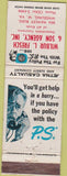 Matchbook Cover - Wilbur Fresch Insurance Wheeling WV
