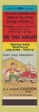 Matchbook Cover - Leitner Fuel