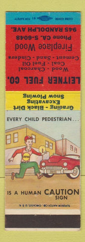 Matchbook Cover - Leitner Fuel