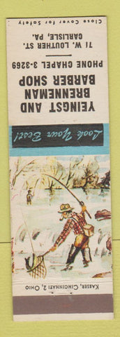 Matchbook Cover - Yeingst and Brenneman Barber Shop Carlisle PA
