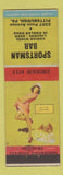 Matchbook Cover - Sportsman Bar Pittsburgh PA pinup Terry Says girlie