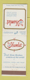 Matchbook Cover - The Hamlet Restaurant Oakland CA