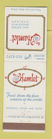 Matchbook Cover - The Hamlet Restaurant Oakland CA