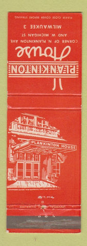 Matchbook Cover - Plankinton House Milwaukee WI