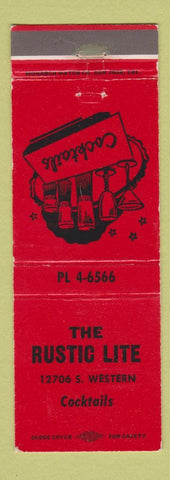 Matchbook Cover - Rustic Lite Bar