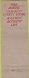 Matchbook Cover - La Bow Haynes Insurance Seattle WA