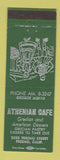 Matchbook Cover - Athenian Cafe Fresno CA Greek