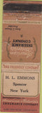 Matchbook Cover - American Motorists Insurance Spencer NY POOR