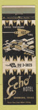 Matchbook Cover - Echo Hotel Edinburg TX