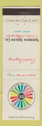 Matchbook Cover - Simmons Sisler Design St Louis MO