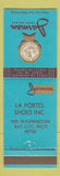 Matchbook Cover - Jarman Shoes La Portes Bay City MI