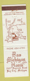 Matchbook Cover - Das Michigan Haus Bay City MI
