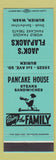 Matchbook Cover - Jack's Flapjacks pancakes Burien WA
