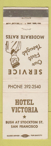 Matchbook Cover - Hotel Victoria San Francisco CA WORN