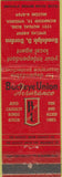 Matchbook Cover - Buckeye Union Insurance Richmond VA
