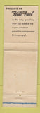 Matchbook Cover - Phillips 66 oil gas Blackhawk Motor Court Jacksonville IL WEAR