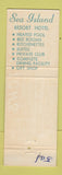 Matchbook Cover - Sea Island Resort Hotel Port Isabel TX