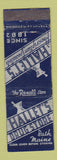 Matchbook Cover - Hallet's Drug Stores Bath ME