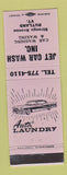 Matchbook Cover - Jet Car Wash Rutland VT WORN BACK