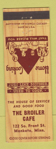 Matchbook Cover - Broiler Cafe Mankato MN